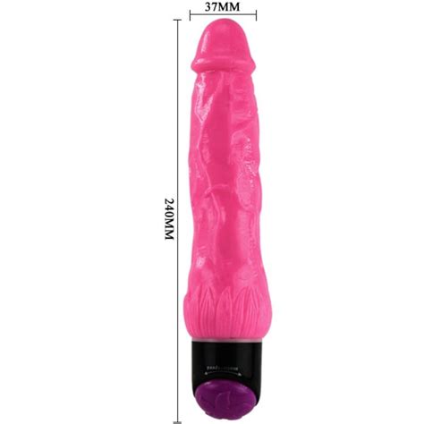 BAILE COLORFUL SEX VIBRADOR REALISTICO ROSA 24 CM Seductime Sex Shop