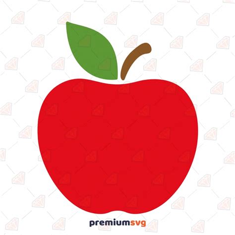 Red Apple Svg Files Teacher Svg Vector Files Red Apple