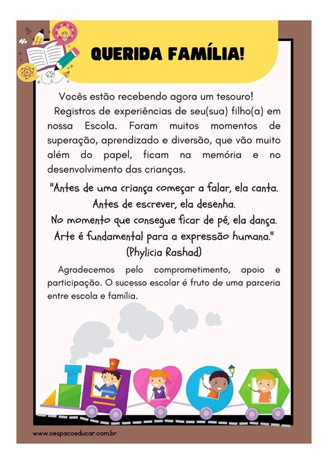 Educação Infantil mensagem para entrega de atividades do aluno Blog