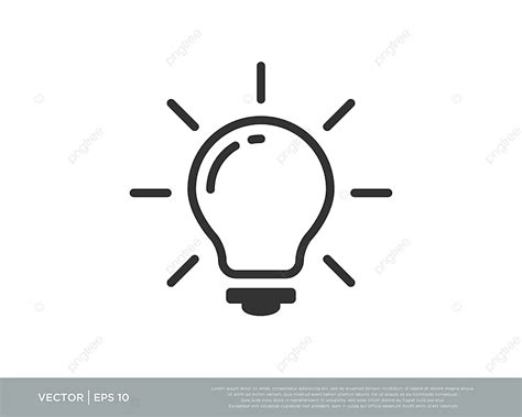 Creative Light Bulb Vector Hd Images Light Bulb Lamp Logo Icon Vector