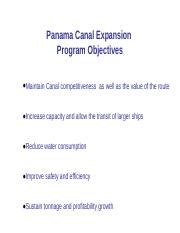 Impact Of The Panama Canal Expansion Ppt Recovered Pptx Panama Canal