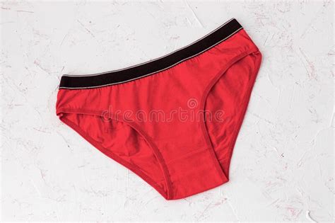 Beautiful Women`s Cotton Panties On White Background Stock Image