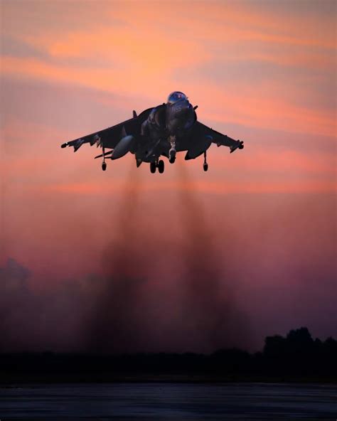 Sunset Harrier Vertical Landing | Shutterbug