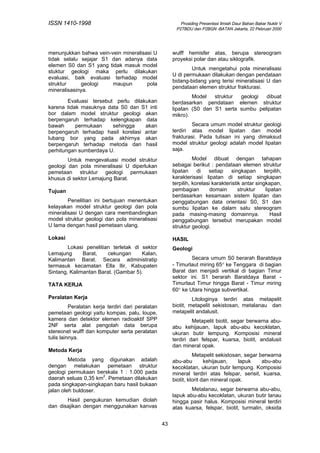 Evaluasi Model Struktur Geologi Dan Pola Mineralisasi Uranium Sektor