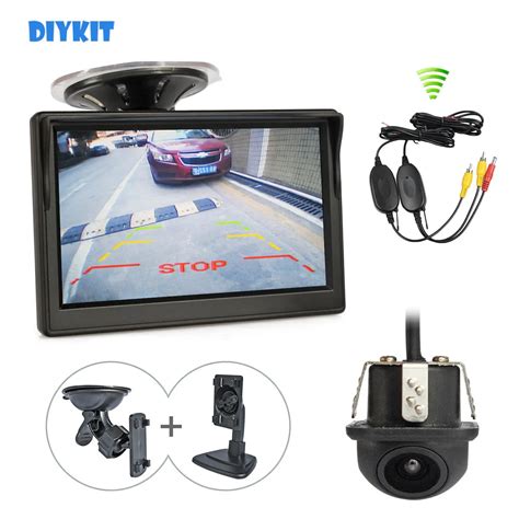 Diykit Draadloze 5 Inch Hd Tft Lcd Scherm Rear View Monitor Auto