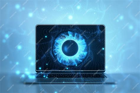 Premium Photo | Digital eye concept on computer screen representing ...