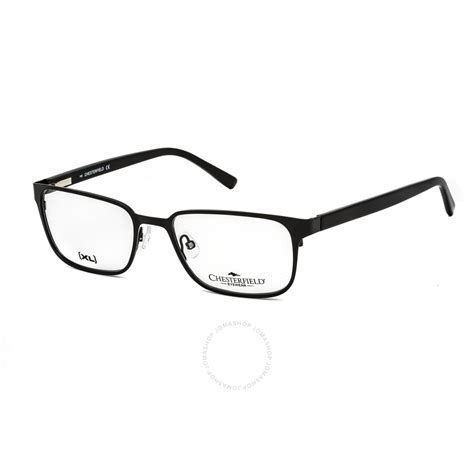 Chesterfield Men S Black Square Eyeglass Frames 50 Xl00030055 716736006475 Eyeglasses Jomashop