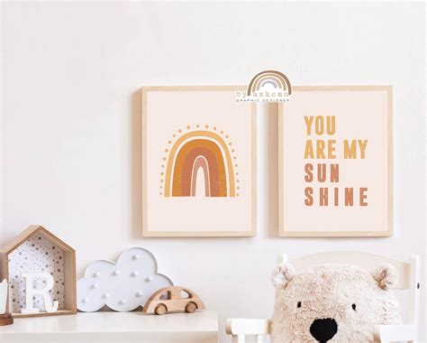 You Are My Sunshine Pastel Nursery Decor Nursery Wall Art - Etsy