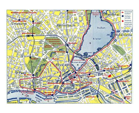 Mapas De Hamburgo Colecci N De Mapas De La Ciudad De Hamburgo