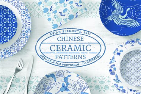 Chinese Ceramic Patterns Collection - Design Cuts