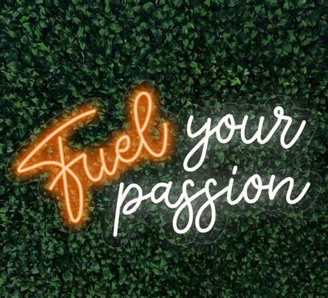 Fuel Your Passion Led Sign For Home Weddings Special Occasions Etsy