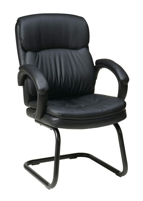 Office Side Chairs Prescott Black Leather Office Chair