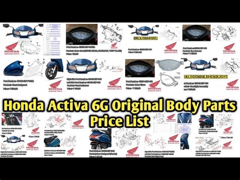 Activa All Body Parts Name List Pdf