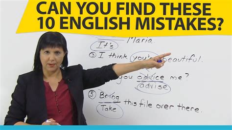 Can You Find These 10 Common English Mistakes Youtube