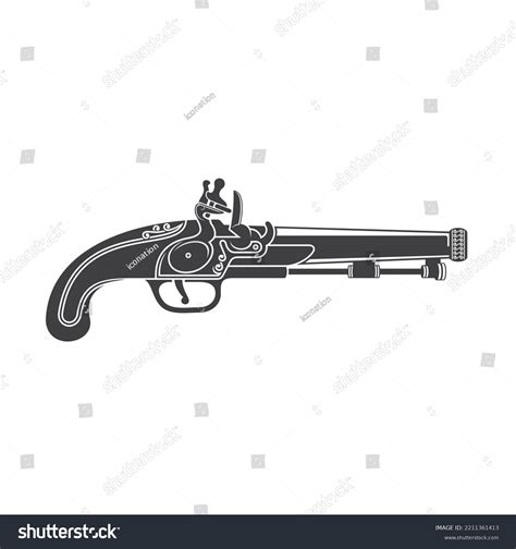 Illustration Pirate Gun Vector Art Stock Vector (Royalty Free ...