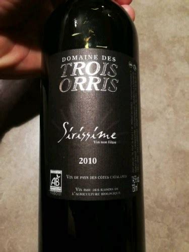 Domaine Des Trois Orris Sirissime Vivino France