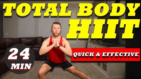 24 Min Total Body Hiit Back To Basics No Equipment Quick And