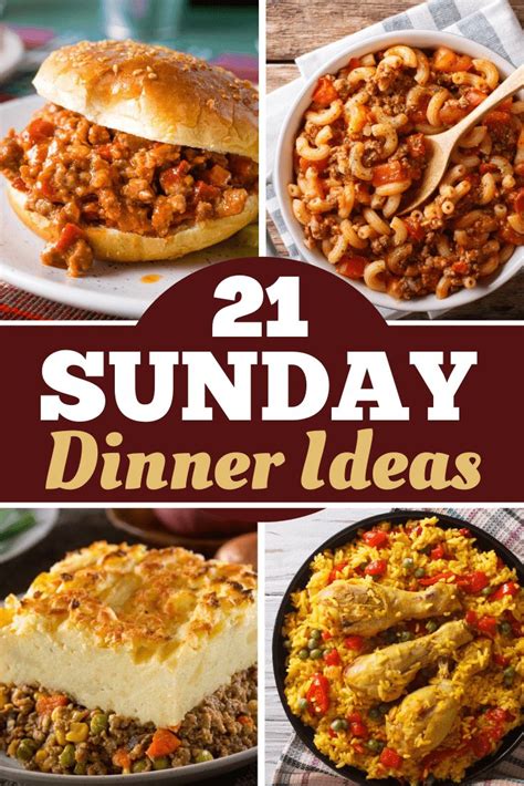 25 Sunday Dinner Ideas Easy Recipes Recipe Sunday Dinner Recipes Easy Sunday Dinner Dinner