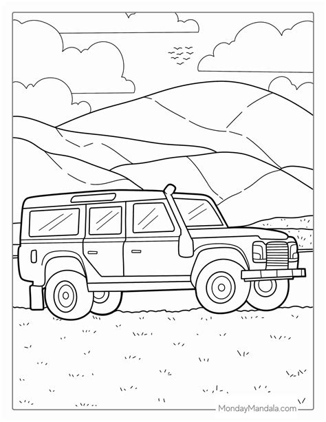 52 car coloring pages free pdf printables – Artofit