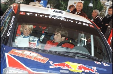 Photo Sébastien Loeb et sa femme Sévernie lors du Rallye du Var le 27