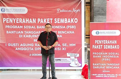 Agung Rai Wirajaya Salurkan Ribuan Paket Sembako Psbi Bantu Korban