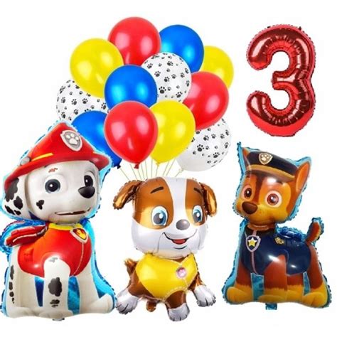 BALONY ZESTAW Na Urodziny 3 LATKA PAW PSI PATROL 9517772204 Allegro Pl