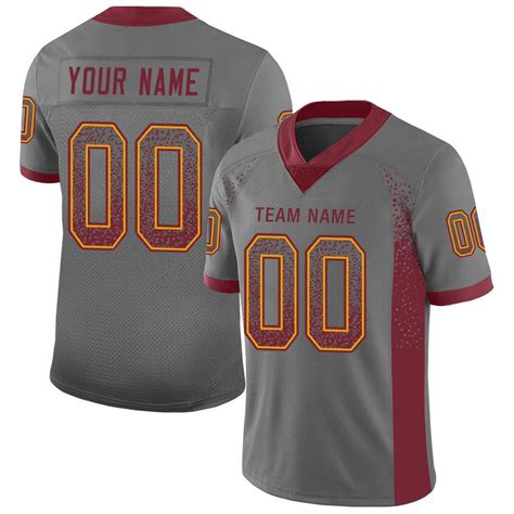 Custom Gray Football Jerseys For Men&Women&Youth – Fiitg