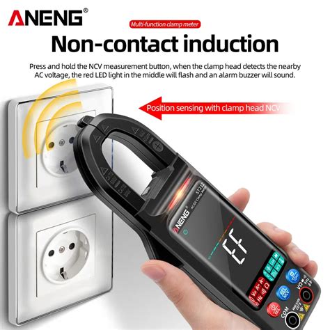 Aneng St Clamp Meter Counts Digital Multimeter