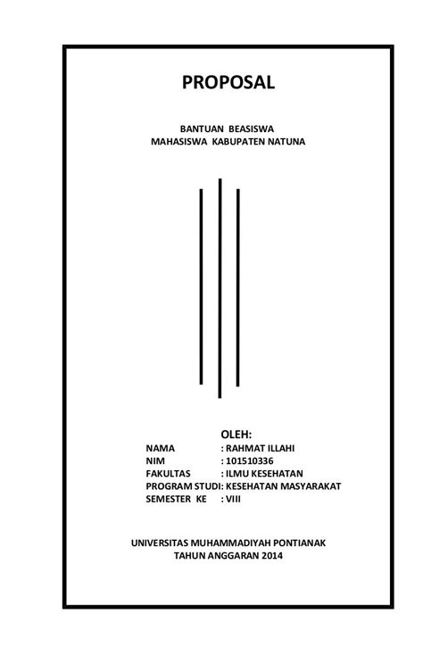 Contoh Cover Proposal Sederhana Kegiatan Ppob Bukopin