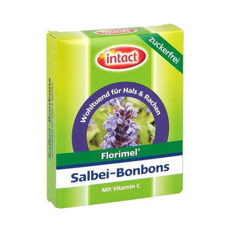 Florimel Salbeibonbons Mit Vitaminen C Zuckerfrei G