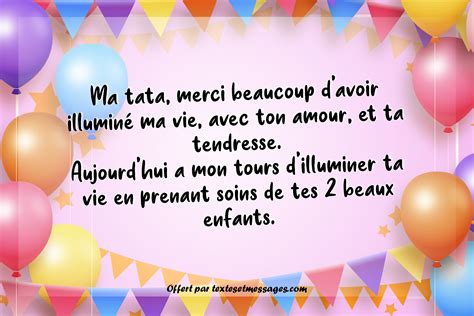 Texte Joyeux Anniversaire Tante Tata Les Plus Beaux Messages