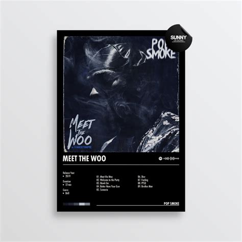 Pop Smoke Meet The Woo Album Cover Poster Sunny Designs Posters