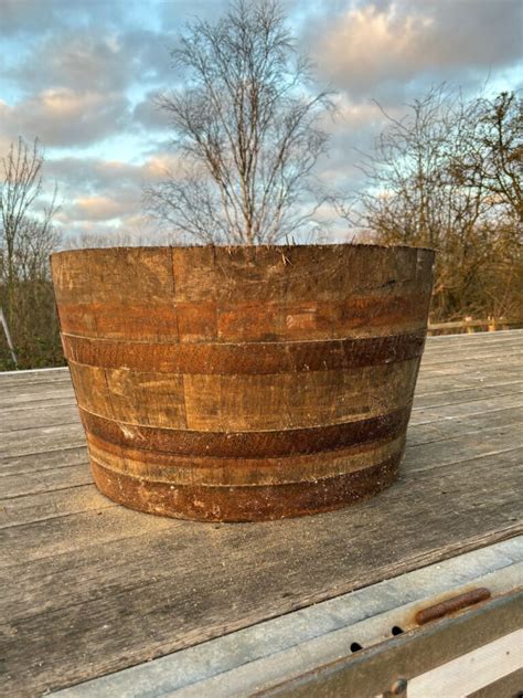 Reclaimed Half Whiskey Barrel Schofields Reclamation