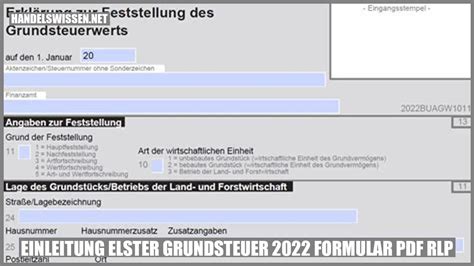 Elster Grundsteuer Formular Pdf Rlp Maximieren Sie Ihre