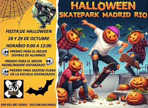 Halloween Skatepark Madrid Rio Eventos Skateboard