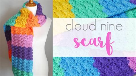 How To Crochet The Cloud Nine Scarf Crochet Scarf Pattern Free Scarf