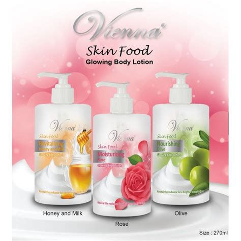 Jual Vienna Body Lotion Skin Food Pump 270ml Shopee Indonesia