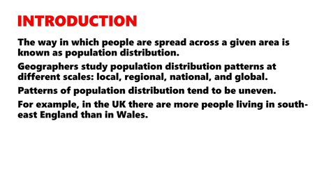 Geography Igcse Population Density And Distribution Ppt