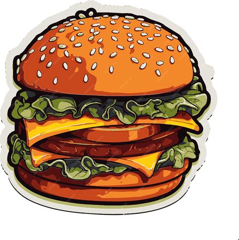 Premium Vector Burger Vector Art Compilation Vectorized Burgers For Visuals