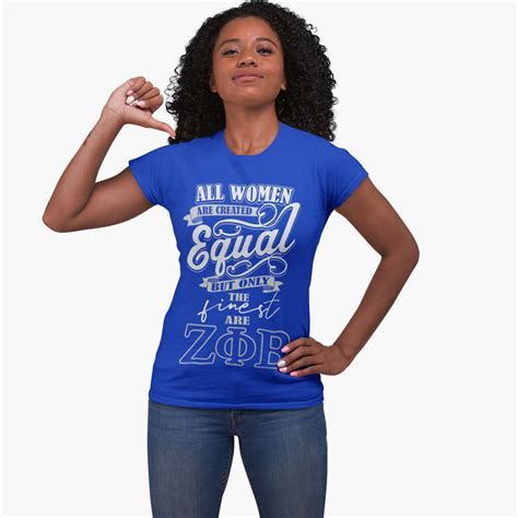 Zeta Phi Beta Sorority Ts T Shirts All Women Are Etsy