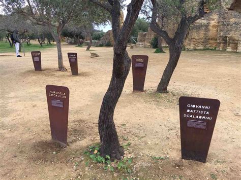 Agrigento Altri Cinque Giusti Nel Giardino Della Valle Dei Templi