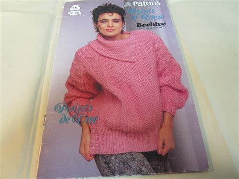 Adult Sweater Knitting Patterns Designs Patons Beehive Shetland