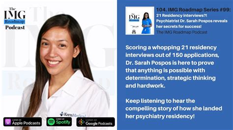 The Img Roadmap Podcast Img Roadmap Series Dr Sarah Pospos