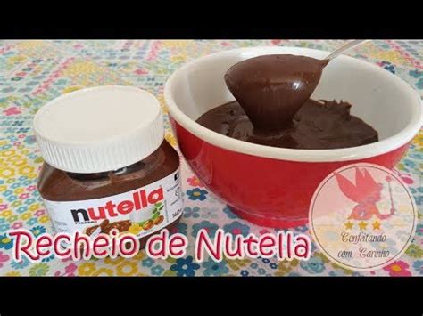 Recheio De Nutella Cremoso Para Bolos Super F Cil Youtube