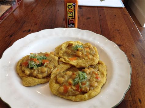 Trinidad Doubles - the definitive vegetarian Street Food - Ooft! Hot Sauce