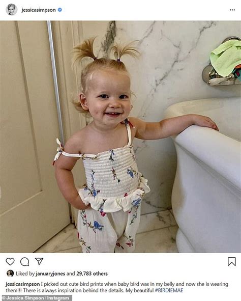 Jessica Simpson Shares Darling Photo Of Birdie Mae In Bird Print Outfit