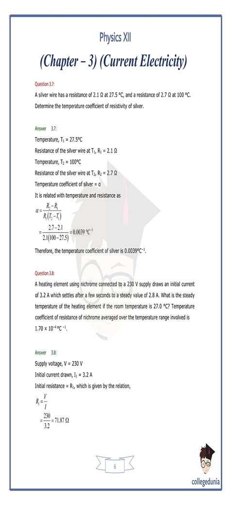 Ncert Solutions For Class 12 Physics Chapter 3 Current Electricity