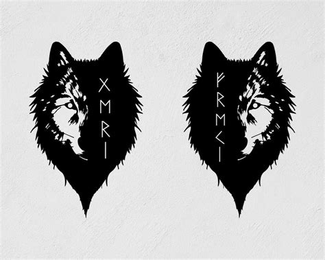 Norse Mythology The Wolves Of Odin Geri And Freki Wall Stick Inspire