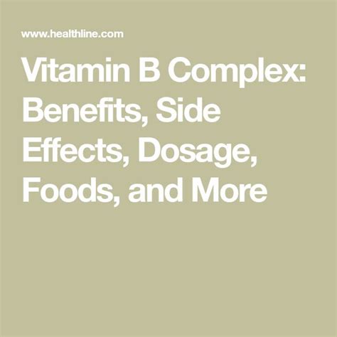 Vitamin B Complex Benefits Side Effects Dosage Foods And More Vitamin B Complex Vitamin B