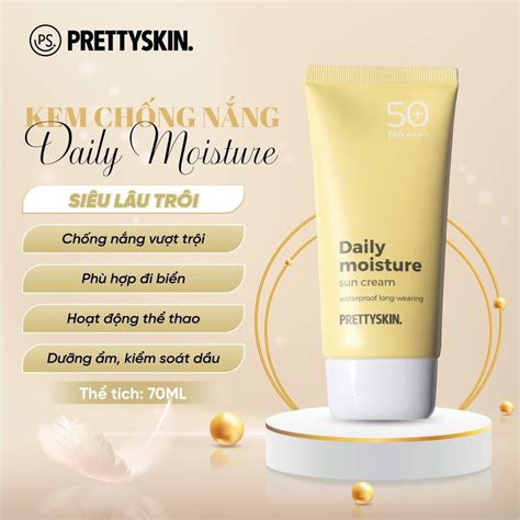 Kem Chống Nắng Dịu Nhẹ Kiềm Dầu Nâng Tone Da PrettySkin Sun Cream SPF